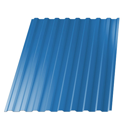 Профнастил НС-20 (МП 20) RAL5021 Морская Волна 1150(1100)мм 0,45мм