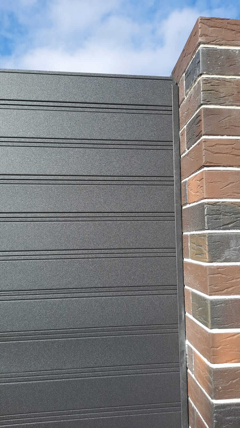 Металлопланкен 46м RAL7024/7024 Серый Графит двусторонний МАТТЕ