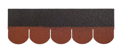 Гибкая черепица Shinglas Классик Танго Кленовый красный фото гонта 1